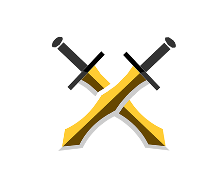 Crossed swords